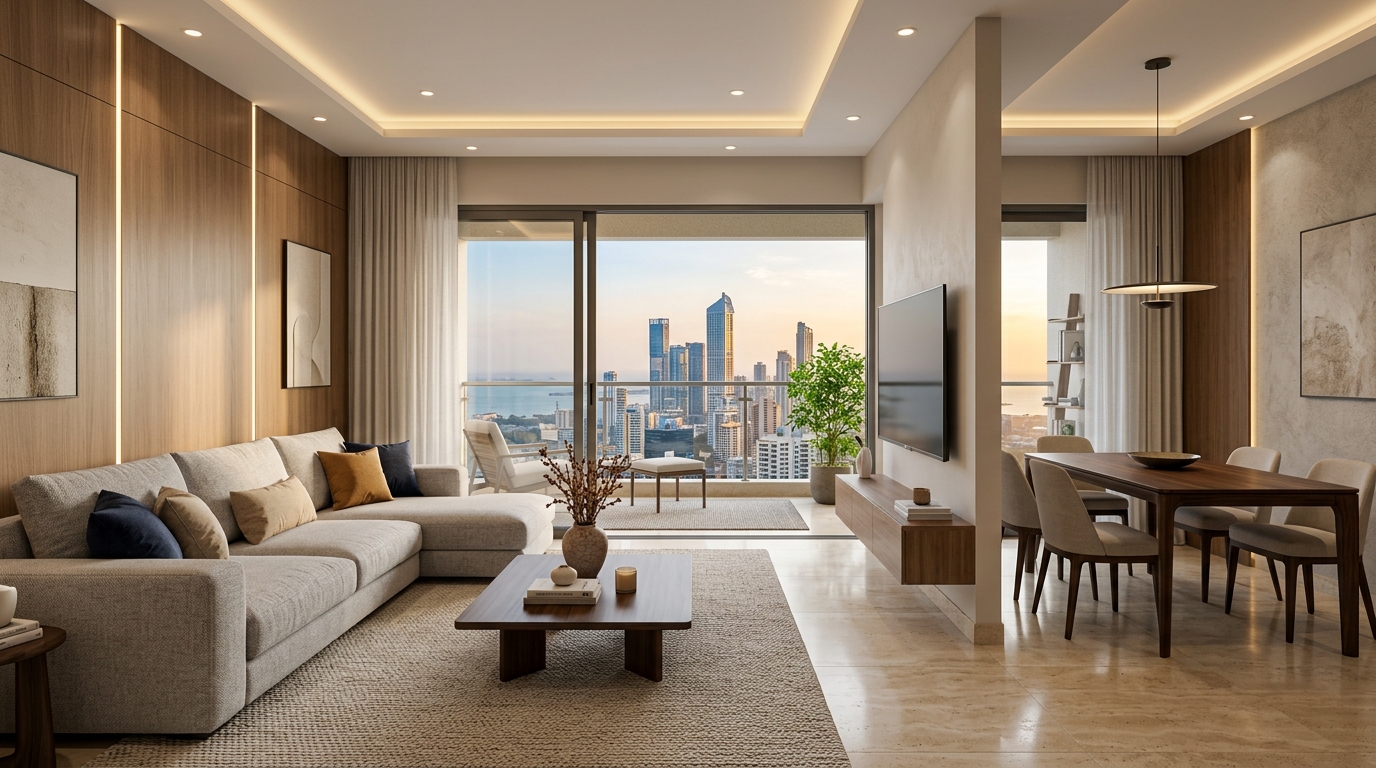1 BHK Smart Studio Layout Plan